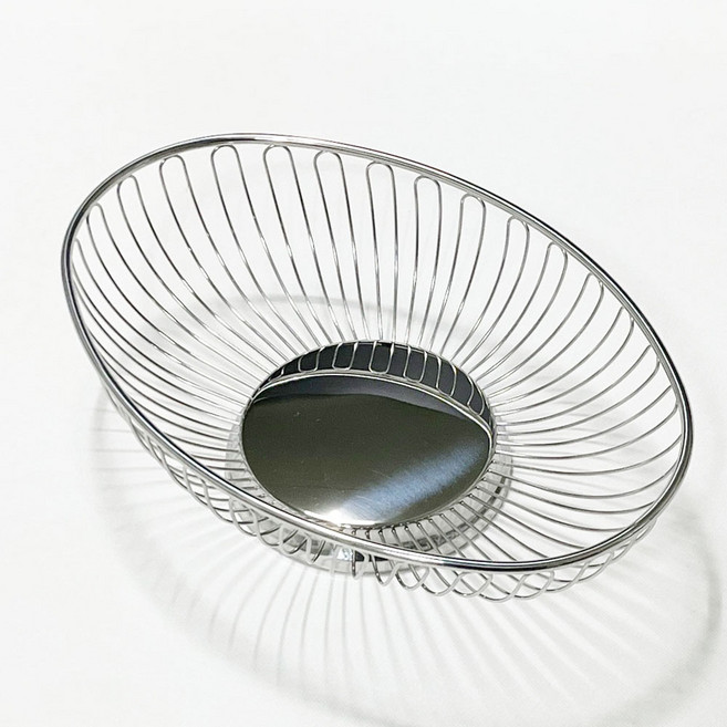 하우스팡 스텐 304 와이어 과일 바구니 다용도 바스켓, 1개, 타원형