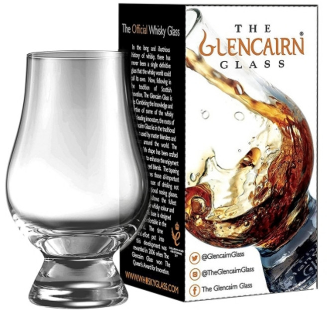 글렌캐런 싱글몰트 위스키잔 테이스팅 잔 크리스탈 양주잔 글라스 전용박스 포함 스탠다드, 1개