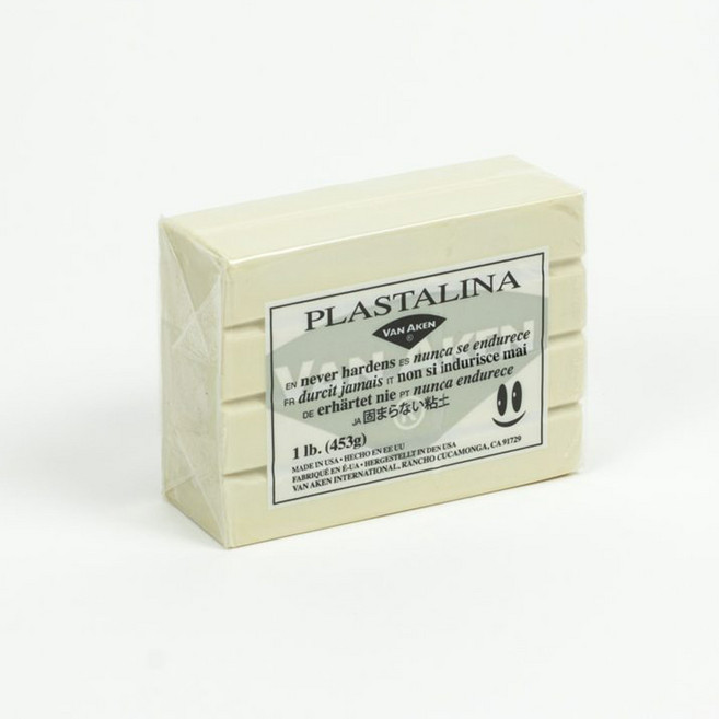 전문가용 유점토 Plastalina 453g Van Aken, 아이보리(Ivory)