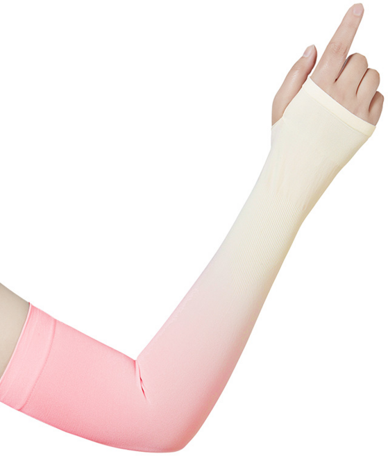 jiboa 여름 아이스 실크 냉감 쿨토시 2p, 1세트, 핑크-옐로우