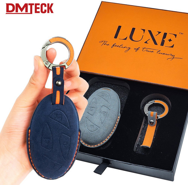 차 키케이스 알칸타라 스마트키 커버 홀더 현대 기아 제네시스, 현대HY-M7, 블랙