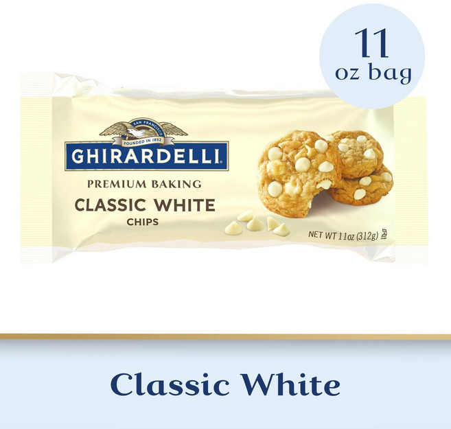 기라델리 프리미엄 베이킹 칩 클래식 화이트, 1개, 312g