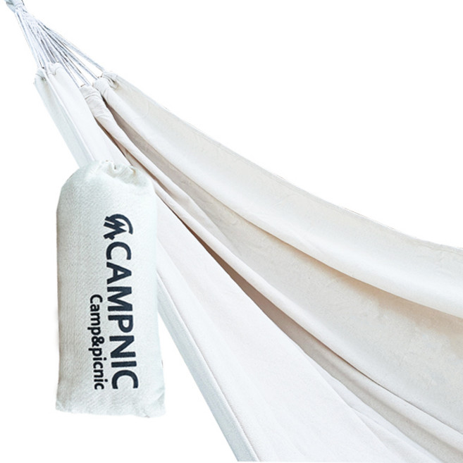 캠프닉 프리미엄 대형 해먹 (아이보리) 캠핑 그물침대 실내 야외 감성캠핑 캠핑용품, 프리미엄 대형 해먹(아이보리)