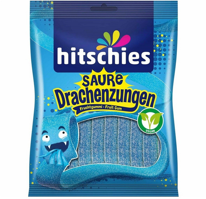 히츨러 히치스 사우어 드라헨 블루 젤리 125g, 1개