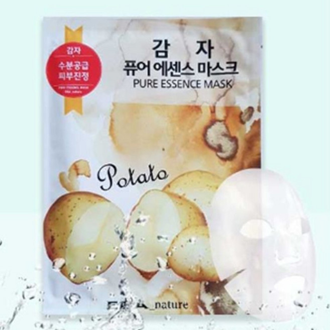 얼굴 마스크팩 감자 10매 시트팩 영양팩 수분 보습, 1개입
