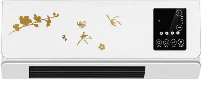 벽걸이 냉풍기 가정용 냉각기 사무실 거실 쿨러 욕실, 1단계 초강력공기배출 + 리모컨 에너지절약, 기본 색상