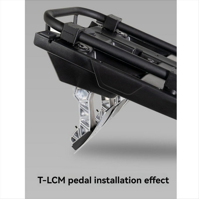Thrustmaster 페달 tlcm t3pm 시뮬레이션 레이싱 페달 고정 키트를위한 플레이 에이트 챌린저 좌석을위한 페달 고정 키트, 검은색