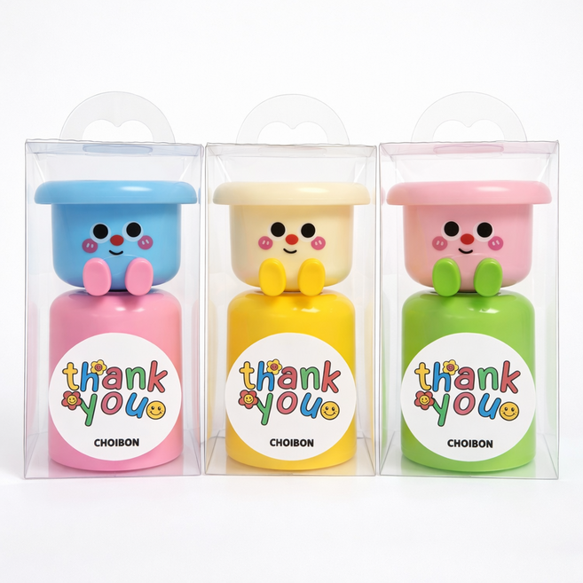 최본 어린이집 유치원 단체 생일 선물 구디백 답례품 거꾸로 양치컵 3종 세트, 옐로우, 블루, 핑크, 1세트