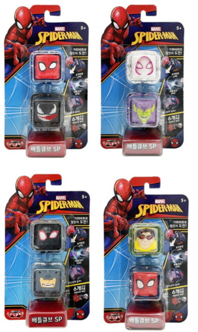 마블 배틀 큐브 SP 랜덤발송 스파이더맨 배틀 큐브 한국판 정품 크리스마스 선물 어린이날 선물 어린이 생일 선물, 1개