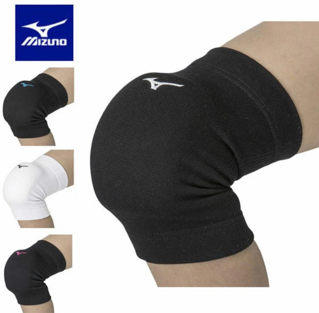 미즈노 양측 무릎 보호대 패드 배구 농구 헬스 V2MYA, 블랙, 1세트