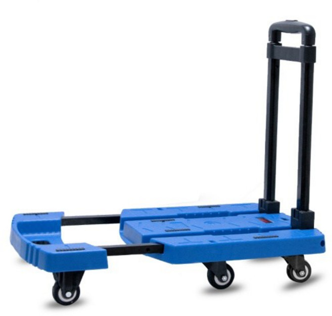 소미아 3단 접이식 미니 핸드카트, BlueColor, 1개