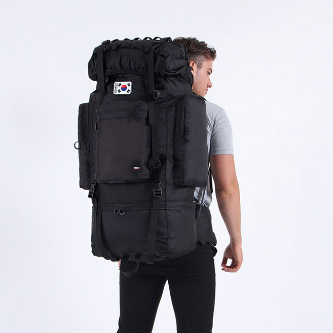 자이언트 백패킹 배낭 대용량 100L 세계여행 비박 군장 생존