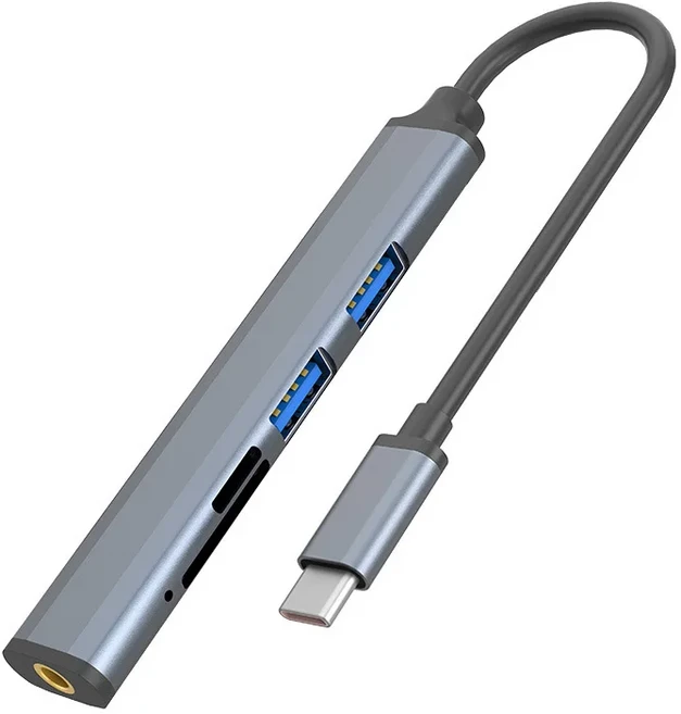 맥북 NS 닌텐도 휴대폰용 다기능 액세서리 USB C 타입 허브 OTG 3.5mm 오디오 A 암 5 in 1, 06 5 in 1 B