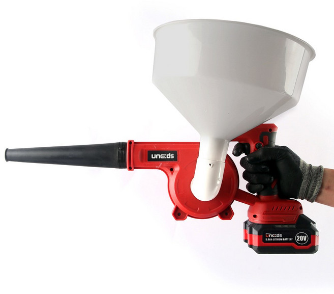 유니즈 축사 방역기 충전식 분사기 분말 소독기 분무기 계사 돈사 우사 마사 농장 방역기 가루 스프레이건, 1개