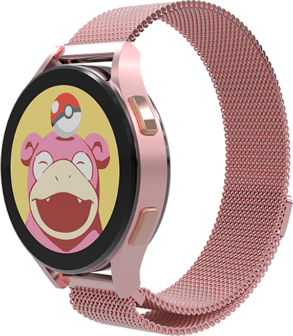 로랜텍 갤럭시워치 호환 마그네틱 메탈 스트랩, 핑크, 1개