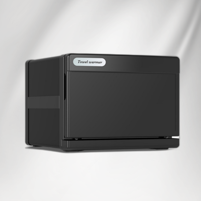 카멜픽 미니 전기 타올 온장고 업소용 피부샵 네일 찜질 UV 살균 소독기, 소형 블랙 8L