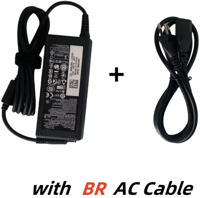 AC 어댑터 노트북 충전기 65W 19.5V 3.34A 4.5*3.0MM 델 인스피론 15 5000 시리즈 전원 공급 장치, 05 with BR cable