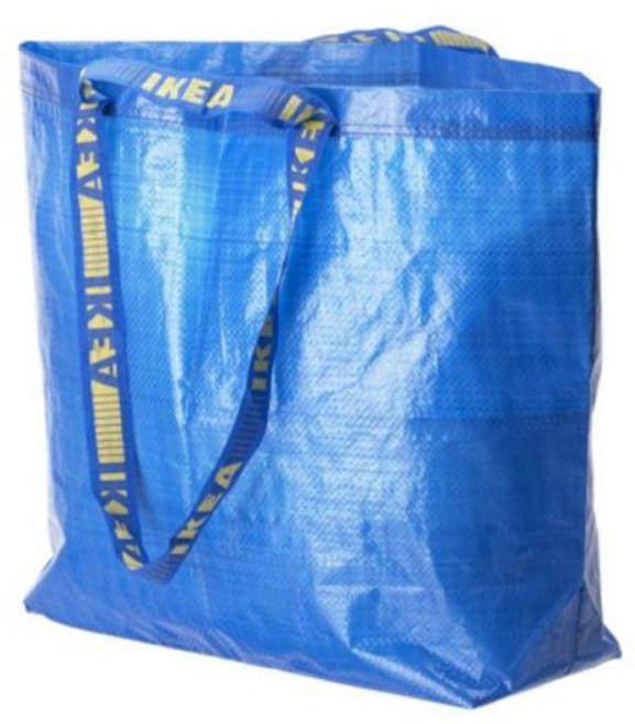 이케아 정품 가방 타포린 백 쇼핑백, 1개, 중형