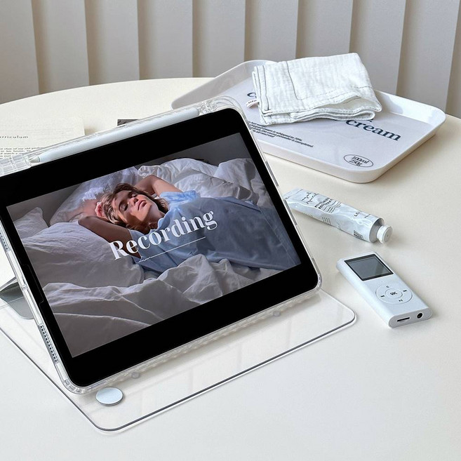 아이패드 아크릴 투명 케이스, 1개