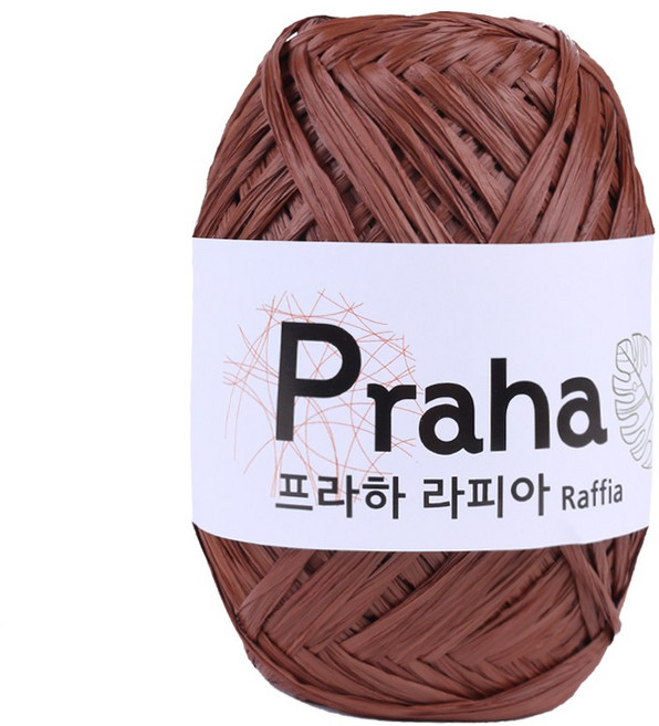 마마니트 프라하실 라피아 Raffia 100%, 10 초코브라운, 1개