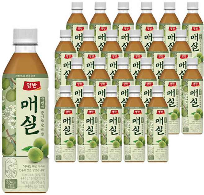 양반 매실 주스, 500ml, 24개