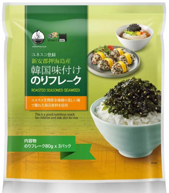 Yemma Foods 한국산 김 플레이크 80g x 3봉지 240g, 2개
