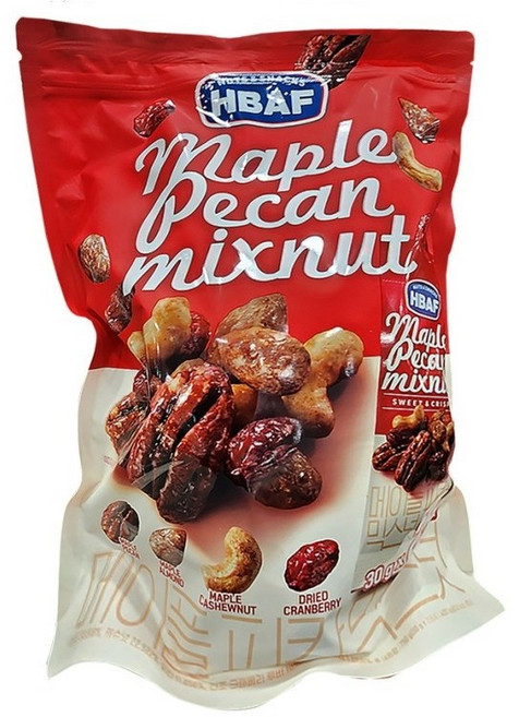 바프 메이플 피칸 믹스넛 30gx25개 HBAF 코스트코, 30g, 25개