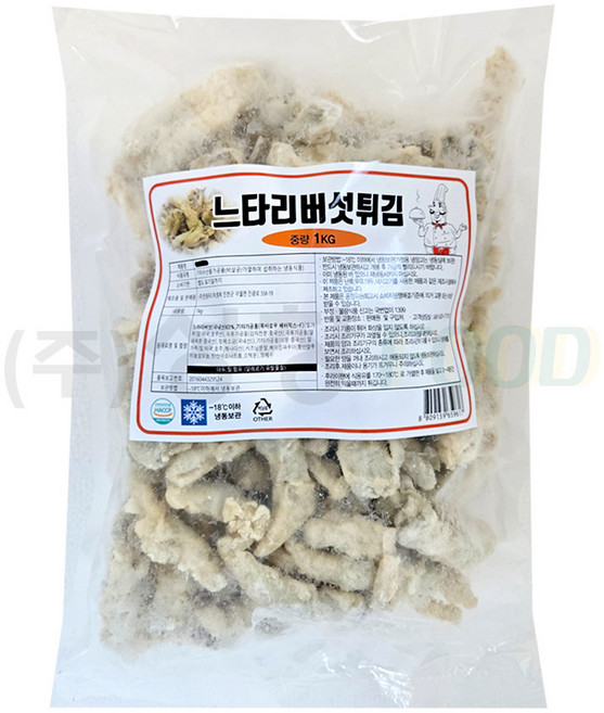 전원푸드락 느타리 버섯 튀김 1kg 탕수육, 1개