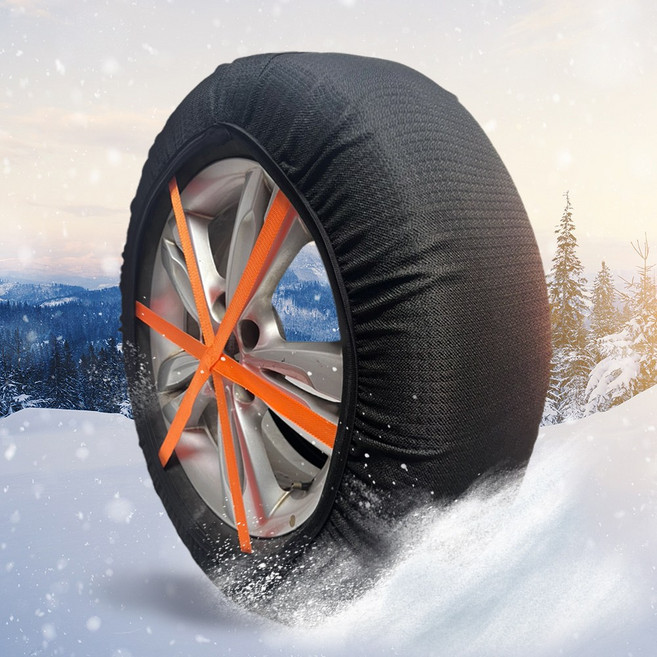 코즈 직물 스노우체인 자동차 타이어 미끄럼방지, 2개
