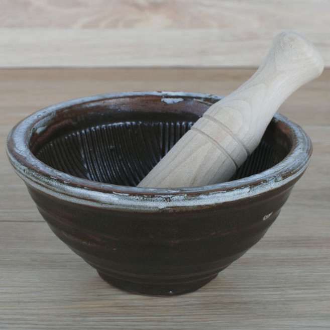 예인도예 여주도자기 깨갈이 미니 절구 + 방망이, 1세트