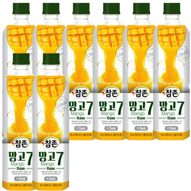 참존식품 망고7 원액 주스, 8개, 835ml
