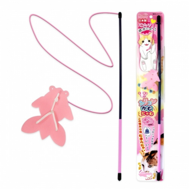 펫츠루트 카샤카샤 실리콘 고양이 낚시대, 1개