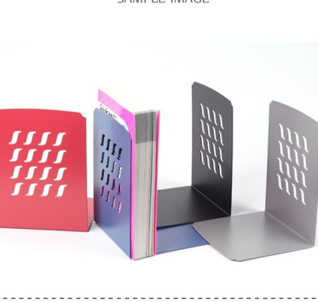 에이에스코리아 북앤드 중형L자형2개1조MB-102, 블랙