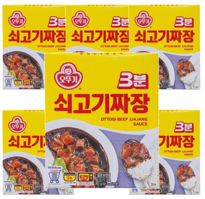 오뚜기 3분쇠고기짜장 200g 6개, 2세트