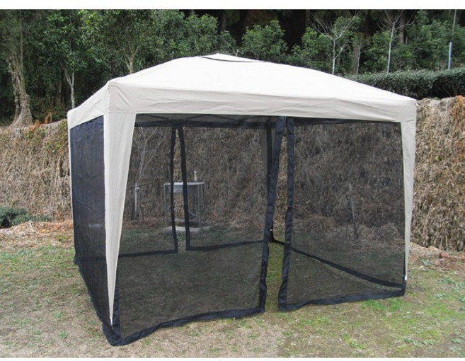 如是軒 炊事帳網紗 戶外露營客廳帳防蚊網布, 四面網紗(一件式)