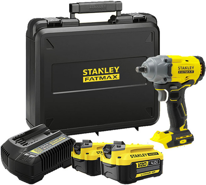 스탠리 충전임팩렌치 SBW920M2K 20V 4.0Ah 배터리 2B, 1세트