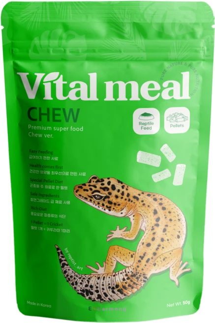 이오하모니 바이탈밀 츄 렙타일 도마뱀푸드, 1개, 50g - 쿠팡