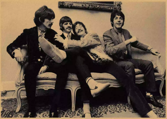 비틀즈 beatles 포스터, 흑백 3종세트