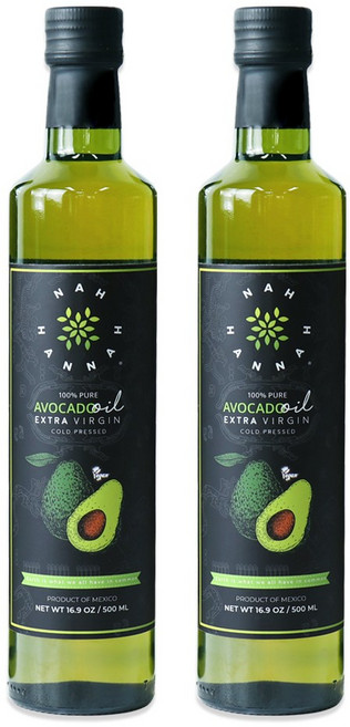 나한나 아보카도오일 엑스트라버진, 500ml, 2개