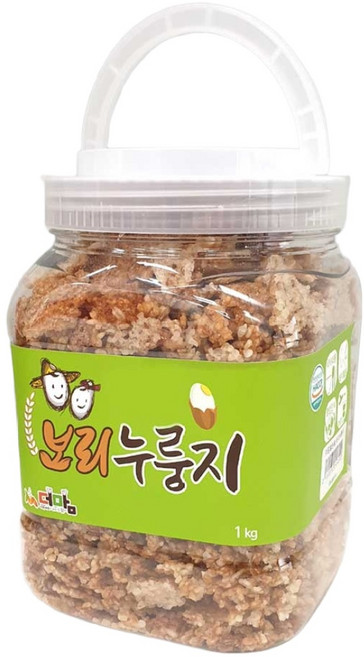 봄나래 국내산 끓여먹는 보리 누룽지, 1kg, 4개