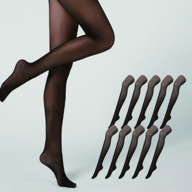 베이스 고탄력 넉넉한 길이 팬티스타킹 20D 10매입 벌크형