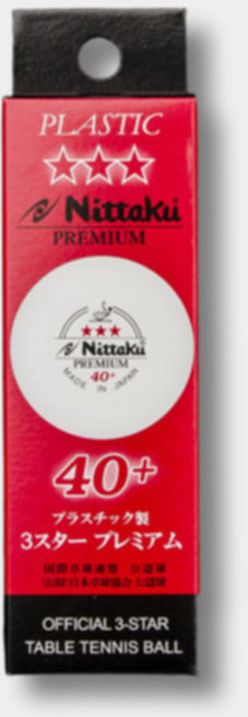 [Nittaku] 닛타쿠 프리미엄 3성 40+ 시합구 3개입, 0                            0, 1개