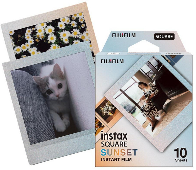 FUJIFILM instax 스퀘어 선셋 필름 - 10회 노출, Sunset Border_10 shot