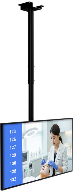 카멜 순번호출 DS콜 탑재 천장형 거치대 패키지 CDS4010+DSCall+CB55, 101.6cm