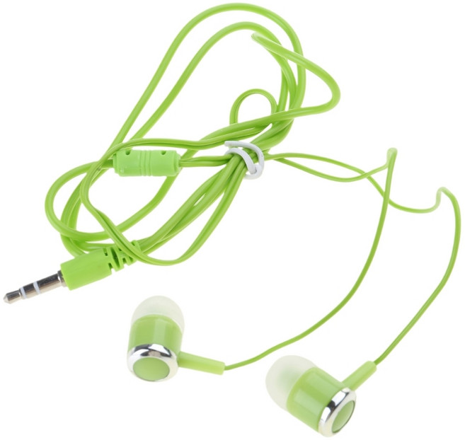 iPod PC와 호환되는 휴대폰 MP3와 호환되는 3.5mm 인이어 이어버드 이어폰 헤드셋 헤드폰, 초록의