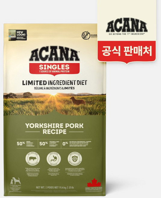 아카나 요크셔포크, 돼지, 11.4kg, 1개