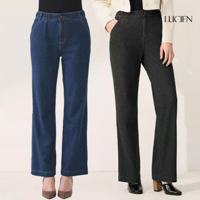 [루시앙.] 루시앙 릴렉스핏 니팅 데님 팬츠 2종 세트
