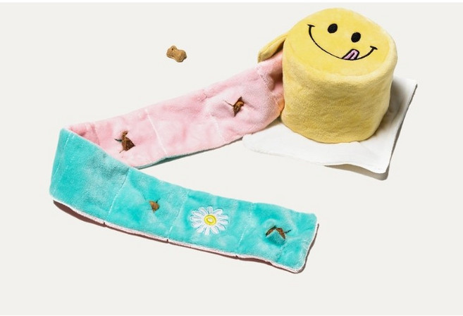 강아지 스마일 케이크 노즈워크 장난감, 1개, 혼합색상