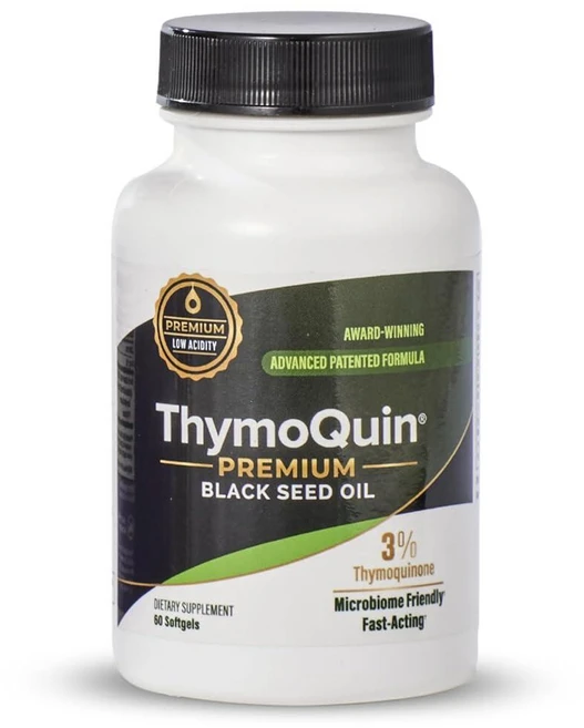 ThymoQuin 콜드 프레스 블랙 시드 오일 캡슐 | USP 등급 3% 티모퀴논 함유 강력한 풀 스펙트럼 포뮬러 일상 건강 및 활력을 위한 GMO 프리 커민 씨앗 500mg, ThymoQuin 피부 을 콜드 프레스 블랙 시드 오일, 1개 - 쿠팡