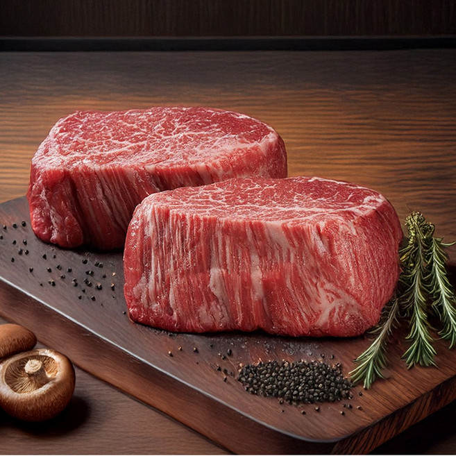 [마장동한우] 투뿔 한우 1++ 등급 투뿔한우 안심 300g 1개, 1세트